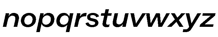 ABCSocialExtended MediumItalic Font LOWERCASE