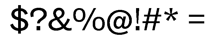 ABCSocialExtended Regular Font OTHER CHARS