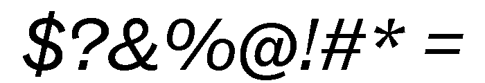 ABCSocialExtended RegularItalic Font OTHER CHARS