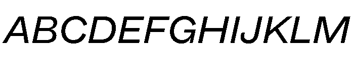 ABCSocialExtended RegularItalic Font UPPERCASE