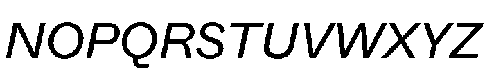 ABCSocialExtended RegularItalic Font UPPERCASE
