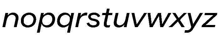 ABCSocialExtended RegularItalic Font LOWERCASE