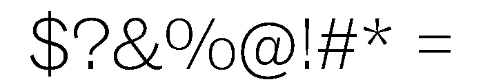 ABCSocialExtended Thin Font OTHER CHARS