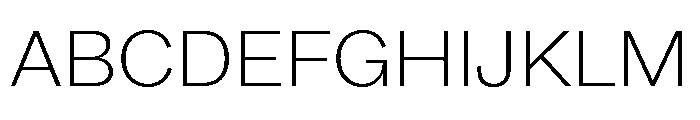 ABCSocialExtended Thin Font UPPERCASE