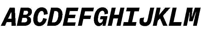 ABCSocialMono BlackItalic Font UPPERCASE