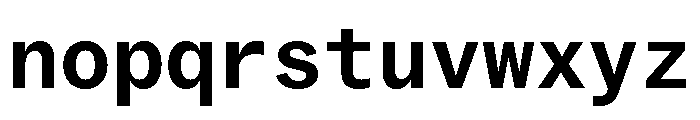 ABCSocialMono Bold Font LOWERCASE