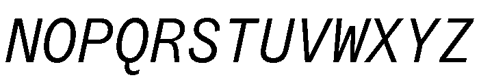 ABCSocialMono BookItalic Font UPPERCASE