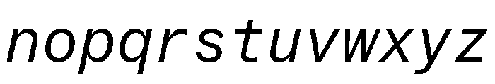 ABCSocialMono BookItalic Font LOWERCASE