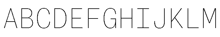 ABCSocialMono Hairline Font UPPERCASE
