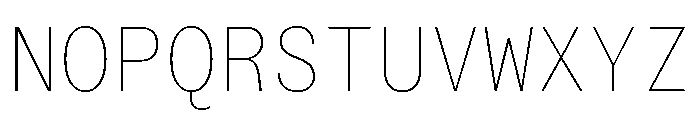 ABCSocialMono Hairline Font UPPERCASE
