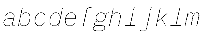 ABCSocialMono HairlineItalic FONT