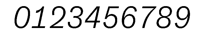 ABCSocialMono LightItalic Font OTHER CHARS