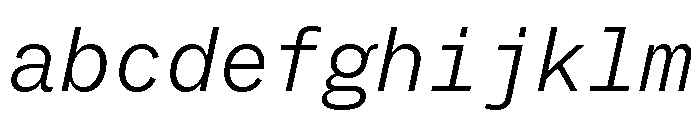 ABCSocialMono LightItalic FONT