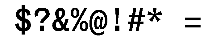 ABCSocialMono Medium Font OTHER CHARS