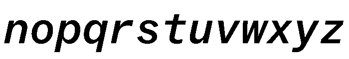 ABCSocialMono MediumItalic Font LOWERCASE