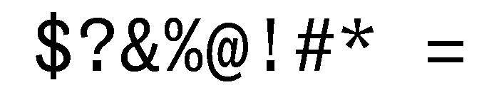 ABCSocialMono Regular Font OTHER CHARS