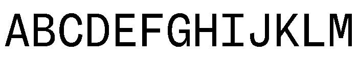 ABCSocialMono Regular Font UPPERCASE