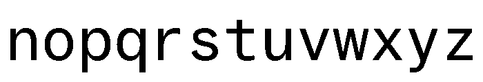 ABCSocialMono Regular Font LOWERCASE