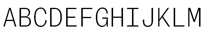 ABCSocialMono Thin Font UPPERCASE