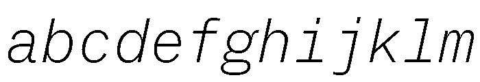 ABCSocialMono ThinItalic FONT