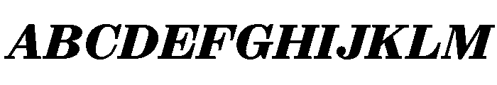 ABCSynt BlackSlant Font UPPERCASE