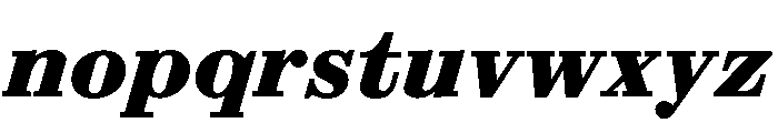 ABCSynt BlackSlant Font LOWERCASE