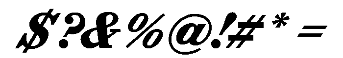 ABCSynt BlackTurbo Font OTHER CHARS