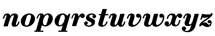 ABCSynt BoldItalic Font LOWERCASE