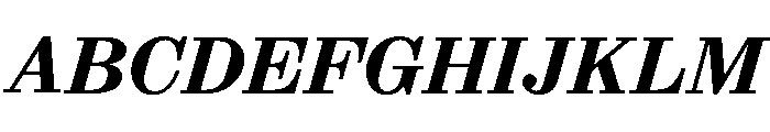 ABCSynt BoldSlant Font UPPERCASE