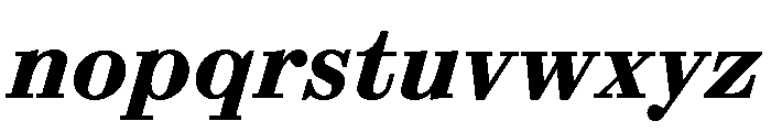 ABCSynt BoldSlant Font LOWERCASE