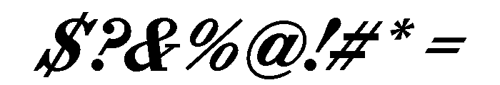 ABCSynt BoldTurbo Font OTHER CHARS