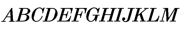 ABCSynt BookItalic Font UPPERCASE