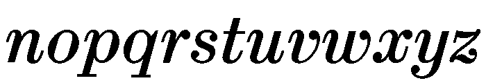 ABCSynt BookItalic Font LOWERCASE