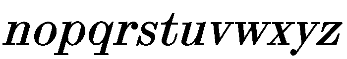 ABCSynt BookSlant Font LOWERCASE