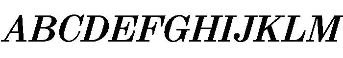 ABCSynt MediumItalic Font UPPERCASE