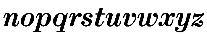 ABCSynt MediumItalic Font LOWERCASE