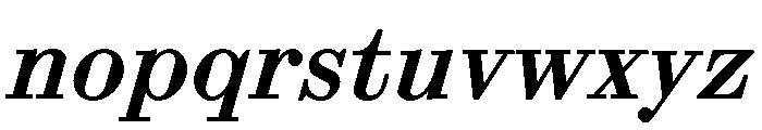 ABCSynt MediumSlant Font LOWERCASE