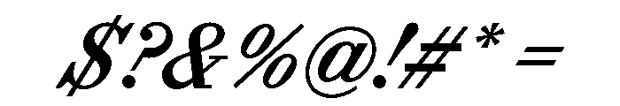 ABCSynt MediumTurbo Font OTHER CHARS