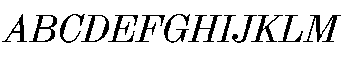 ABCSynt RegularItalic Font UPPERCASE