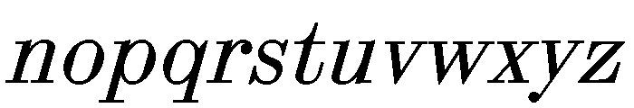 ABCSynt RegularSlant Font LOWERCASE