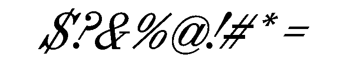 ABCSynt RegularTurbo Font OTHER CHARS