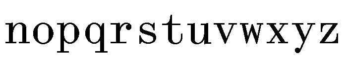 ABCSyntMono Regular Font LOWERCASE