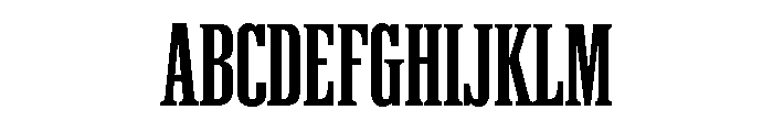 ABCWalterAlte Stahlbau Font UPPERCASE