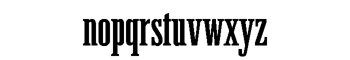 ABCWalterAlte Stahlbau Font LOWERCASE