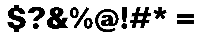 ABCWalterNeue Extrabold Font OTHER CHARS