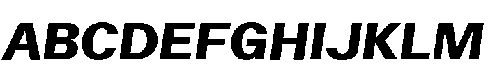 ABCWalterNeue ExtraboldItalic Font UPPERCASE