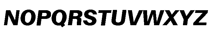 ABCWalterNeue ExtraboldItalic Font UPPERCASE