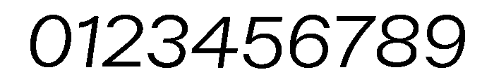 ABCWalterNeue LightItalic Font OTHER CHARS