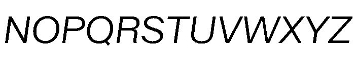 ABCWalterNeue LightItalic Font UPPERCASE