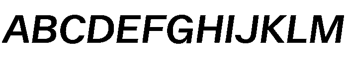 ABCWalterNeue MediumItalic Font UPPERCASE